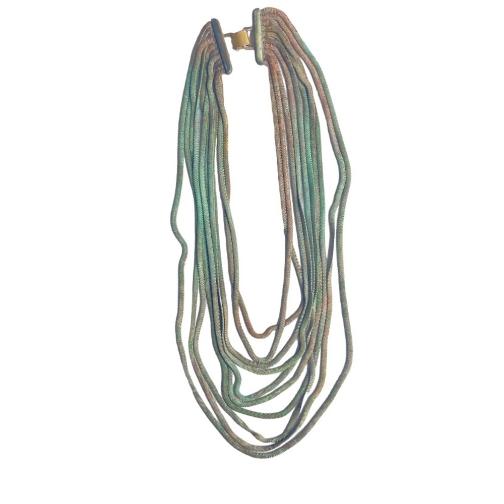 Yohai Vintage 80’s Chain multi-strand Necklace Yohai Rare Patina